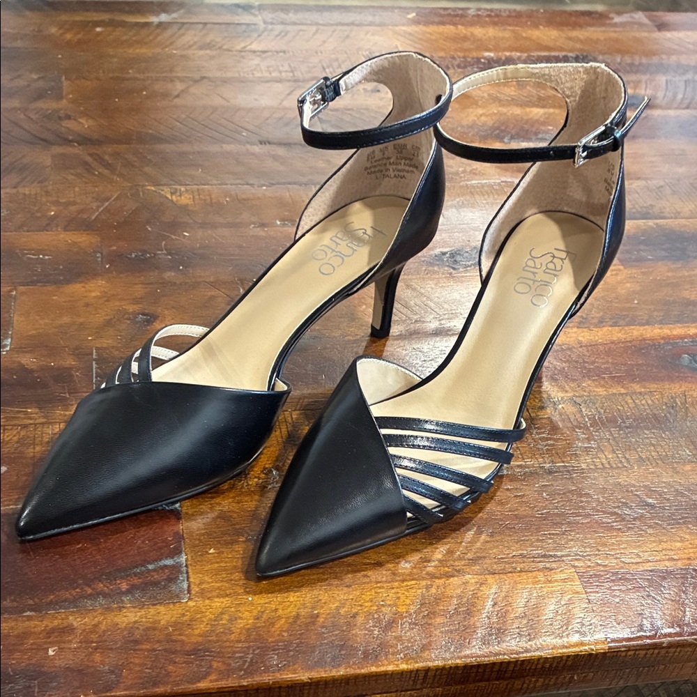 Franco Sarto Talana kitten heel ankle strap 8M unworn